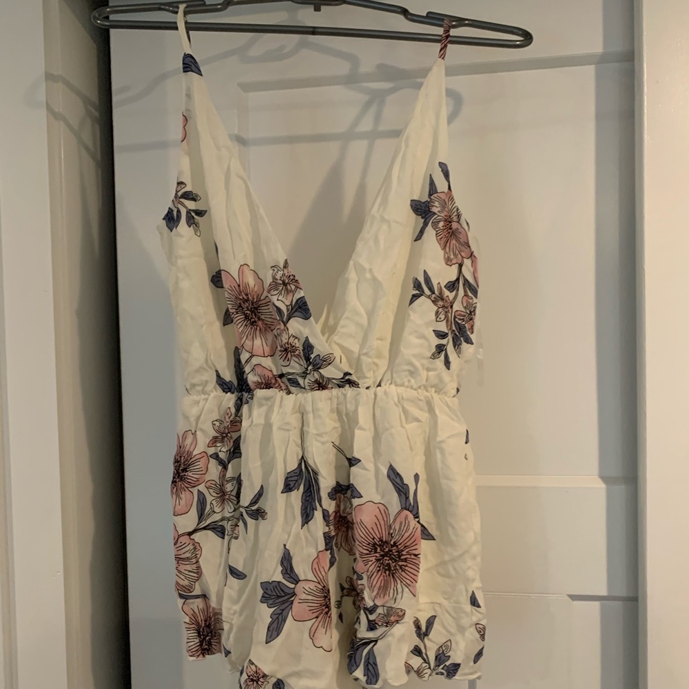 Style rack flower print romper